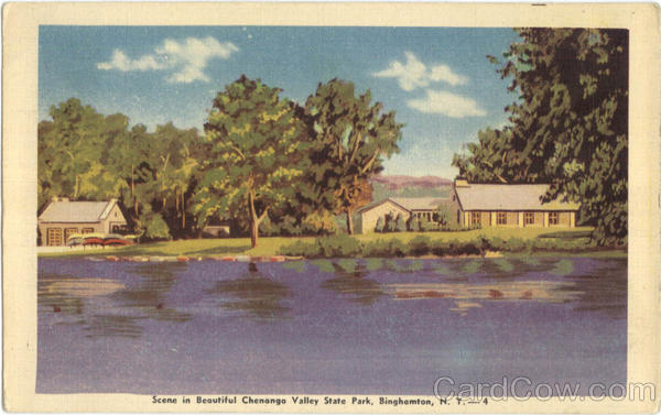 Scene in Beautiful Chenango Valley State Park Binghamton New York