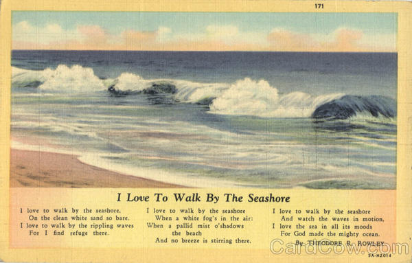 I Love To Walk By The Seashore Hampton Beach New Hampshire