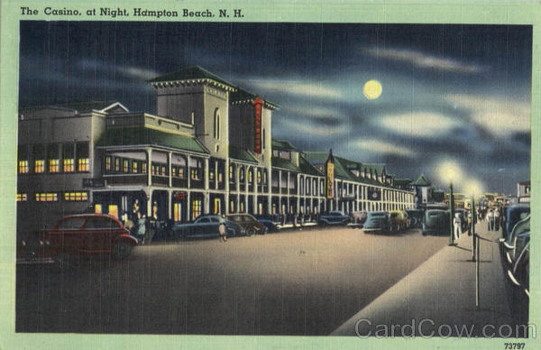 The Casino at Night Hampton Beach New Hampshire