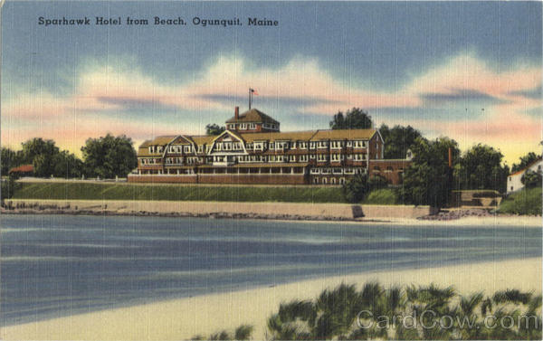 Sparhawk Hotel from Beach Ogunquit Maine