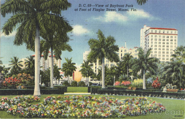 View of Bayfront Park, Foot of Flagler Street Miami Florida