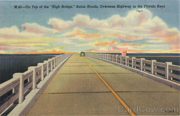 On Top of the High Bridge, Bahia Honda, Overseas Highway in the Florida Keys