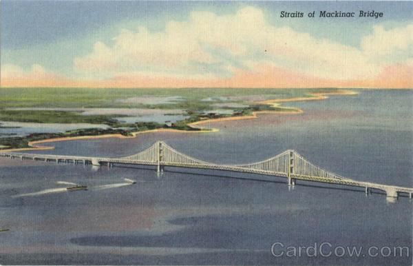 Straits of Mackinac Bridge Mackinac Island Michigan Straits of Mackinac Bridge Mackinac Island Michigan