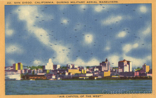 During Military Aerial Maneuvers San Diego California