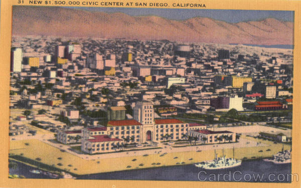 New $1,500,000 Civic Center San Diego California