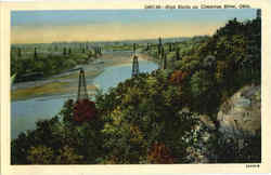 High Bluffs on Cimarron River Oklahoma Postcard Postcard