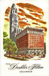 The Deshler Hilton Columbus, OH Postcard Postcard