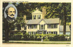 Hawthorne's wayside Concord, MA Postcard Postcard