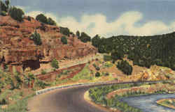 Cedro Canyon, South of Highway 66 Albuquerque, NM Postcard Postcard