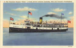 The Canadian Steamer Pelee Postcard