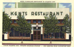 Kents Downtown Restaurant, Atlantic Ave., Opposite Railroad Station Postcard