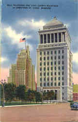 Bell Telephone And Civil Courts Buindlings in Downtown St. Louis, MO Postcard Postcard
