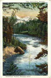 Picturesque Western Mountain Scene, Swan River Scenic, MT Postcard Postcard