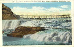The Falls of the Missouri at Great Falls Montana Postcard Postcard