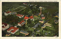 Aeroplane View of Haskell College Postcard