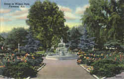 Scene in Wilson Park Florence, AL Postcard Postcard