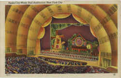 Radio City Music Hall Auditorium Postcard