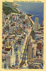 Michigan Avenue North from River Postcard