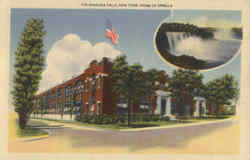 The Niagara Falls, Home of Spirella Postcard
