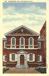 Carpenters' Hall Philadelphia, PA Postcard Postcard