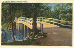 Old North Bridge Concord, MA Postcard Postcard