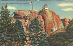 Devil's Head Mountain Colorado Postcard Postcard