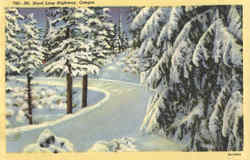 Mt. Hood Loop Highway Scenic, OR Postcard Postcard