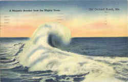 A Majestic Breaker from the Mighty Deep Postcard