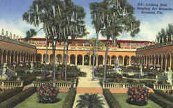 Looking East In Ringling Art Museum Postcard