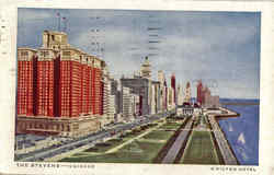 The Stevens Chicago, IL Postcard Postcard