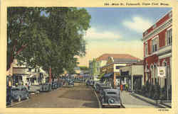 Main St, Falmouth Postcard