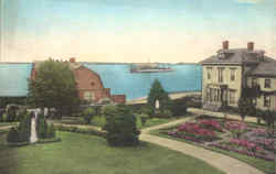 Convent of Our Lady of the Cenacle View from Main House Newport, RI Postcard Postcard