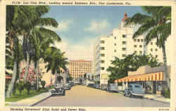 Las Olas Blvd., , Looking toward Andrews Ave Fort Lauderdale, FL Postcard Postcard