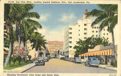 Las Olas Blvd., , Looking toward Andrews Ave Postcard