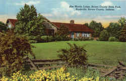 Abe Martin Lodge, Brown County State Park, Nashville Postcard