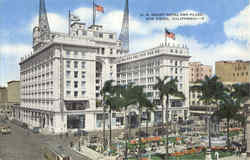 U. S. Grant Hotel And Plaza Postcard