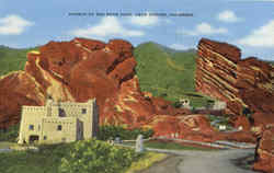 Pueblo Of Red Rock Park Postcard