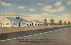 Route 66 Motel and Café Holbrook, AZ Postcard Postcard