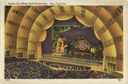 Radio City Music Hall Auditorium Postcard