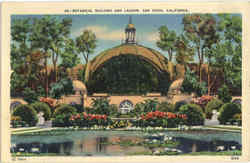 Botanical Building and Lagoon Postcard