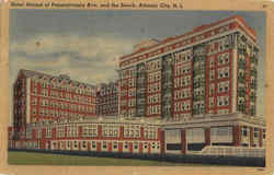 Hotel Strand at Pennsylvania Ave. and the Beach Atlantic City, NJ Postcard Postcard