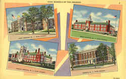 High Schools of the Oranges New Jersey Postcard Postcard