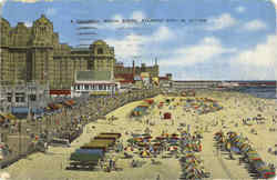 A Colorful Beach Scene Postcard