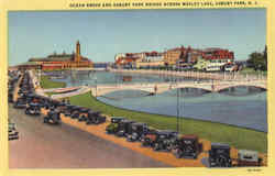 Ocean Grove and Asbury Park Bridge Across Wesley Lake New Jersey Postcard Postcard