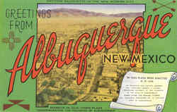 Greetings from Albuquerque New Mexico Postcard Postcard