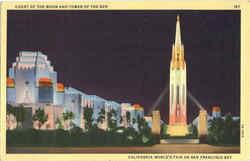 Court Of The Moon and Tower of the Sun 1939 San Francisco Exposition Postcard Postcard