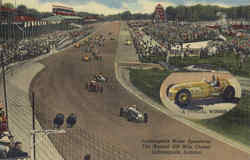 Indianapolis Motor Speedway The Annual 500 Mile Classic Postcard Postcard