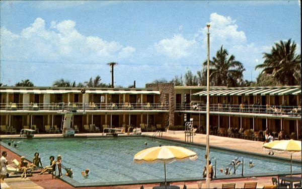 Famed Hollywood Beach Hotel Pool And Cabana Area California