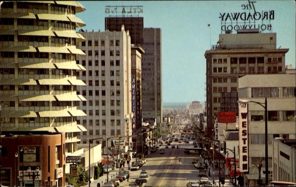 Looking South On Vine Street Hollywood California