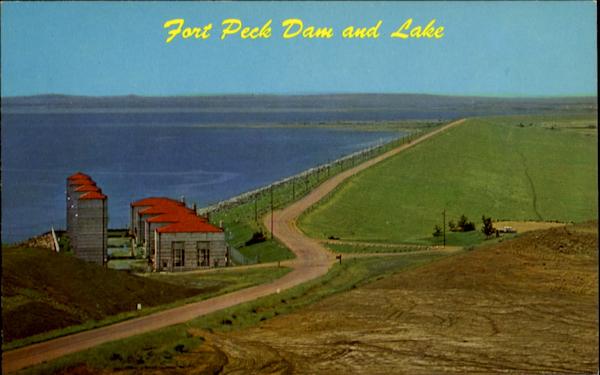 Fort Peck Dam And Lake Montana